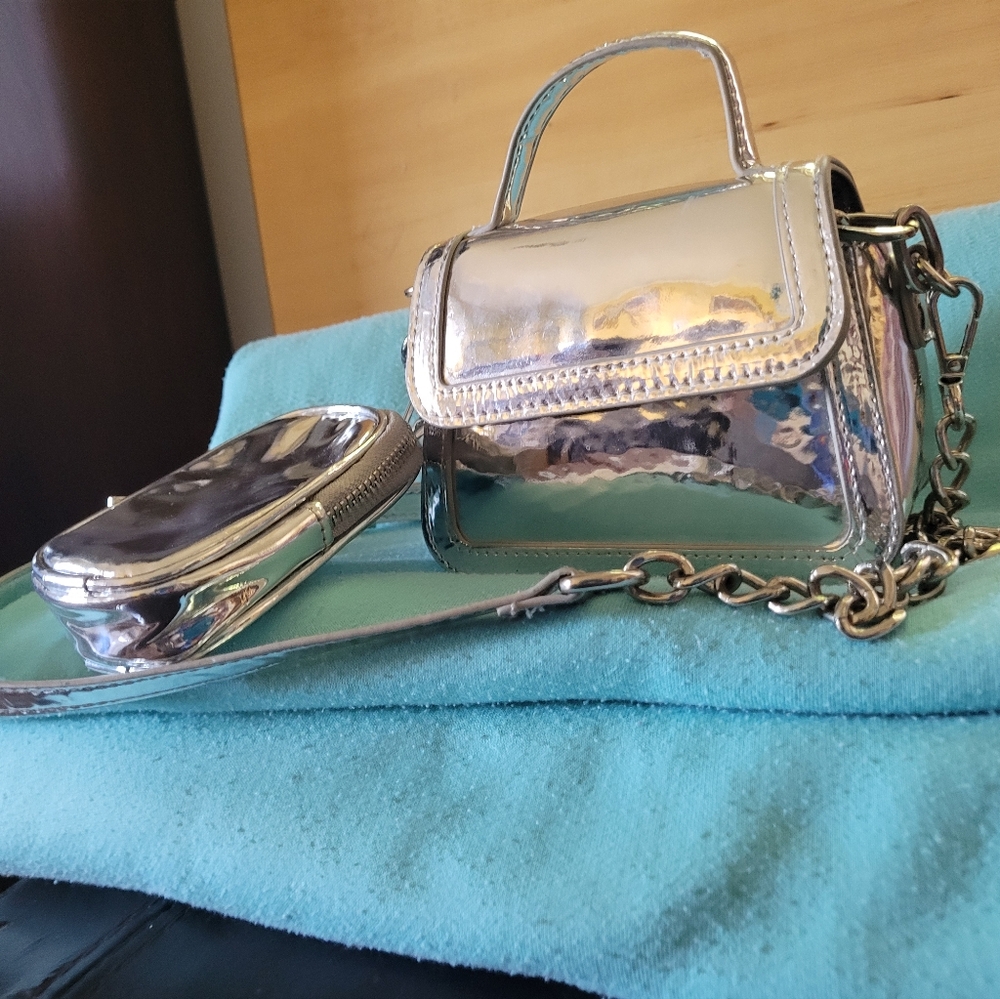 Madden Girl Silver Women's Handbag Set